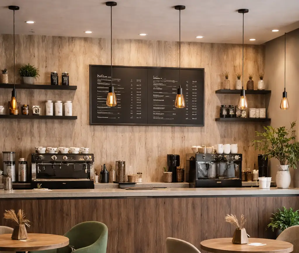 ماربل طرح چوب برای کافی شاپ